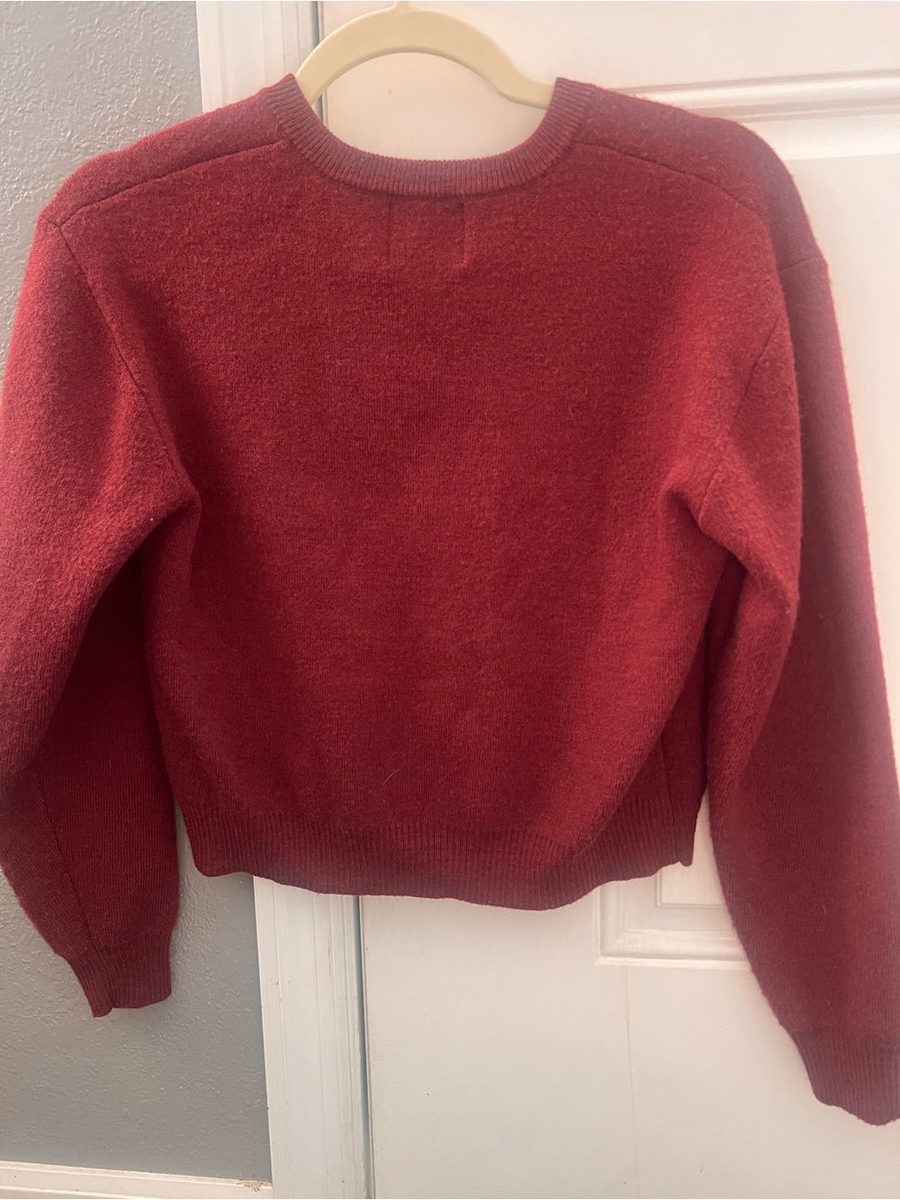 ALL ROW MALIN RED CARDIGAN - Picture 8 of 8